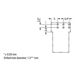 WAGO | 890-863/011-000 | SOCKET FOR PCBS ANGLED 3-POLE