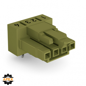 WAGO | 890-864/011-000 | SOCKET FOR PCBS ANGLED 4-POLE