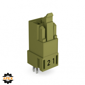 WAGO | 890-872 | PLUG FOR PCBS; STRAIGHT; 2-POLE; COD. B; LI