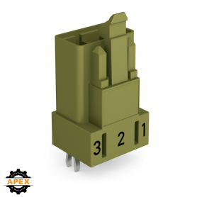 WAGO | 890-873 | PLUG FOR PCBS; STRAIGHT; 3-POLE; COD. B; LI