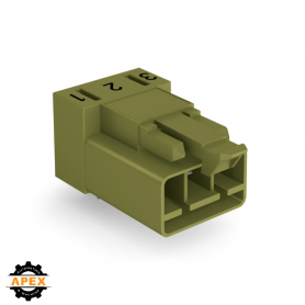 WAGO | 890-873/011-000 | PLUG FOR PCBS ANGLED 3-POLE, LIGHT