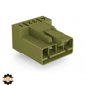 WAGO | 890-874/011-000 | PLUG FOR PCBS ANGLED 4-POLE, LIGHT