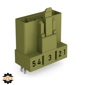 WAGO | 890-875 | PLUG FOR PCBS STRAIGHT 5-POLE