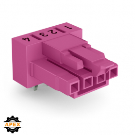 WAGO | 890-884/011-000 | SOCKET FOR PCBS ANGLED 4-POLE