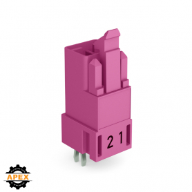 WAGO | 890-892 | PLUG FOR PCBS; STRAIGHT; 2-POLE; COD. B; PI