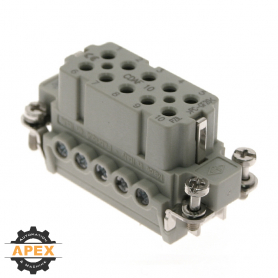 ILME | CDAF-10 | FEMALE INSERT FOR RECTANGULAR CONNECTOR