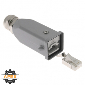 ILME | CJZA-4V | MALE RJ45 HOOD AND INSERT