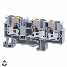 ALTECH | CP6/10/3 | DIN TERMINAL BLOCK |  PUSH-IN |  3 CONN