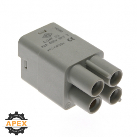 ILME | CQ4F-03 | FEMALE INSERT FOR RECTANGULAR CONNECTOR