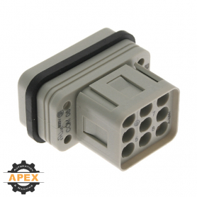 ILME | CQM-08 | MALE INSERT FOR RECTANGULAR CONNECTOR