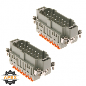 ILME | CSHM-16-16N | 2 X MALE INSERT FOR CONNECTOR