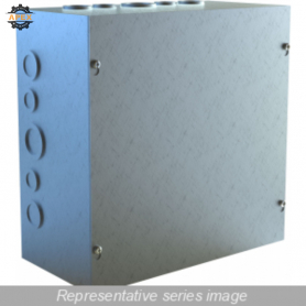 HAMMOND | CSKOG10106 | N1 SCREW COVER W/KO'S - 10 X 10 X 6 -