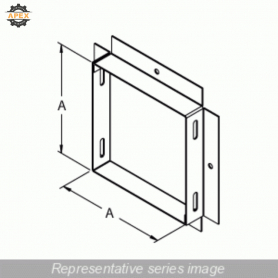 HAMMOND | CWAD10 | PANEL ADAPTER - 10 X 10 - STEEL/GRAY