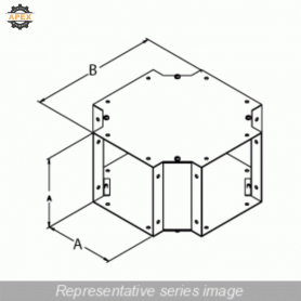 HAMMOND | CWCF2G | CROSS FITTING - 2.5 X 2.5 - GALV