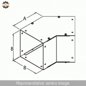 HAMMOND | CWEL1245 | ELBOW 45 DEG - 12 X 12 - STEEL/GRAY