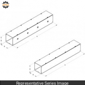 STRAIGHT SECTION W/O KO - 10 X 10 X 120 - GALV