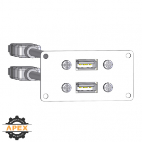 MENCOM | D-2USB-03-PL10 | PANEL INTERFACE CONNECTOR