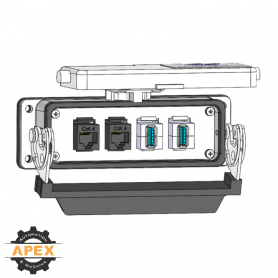 MENCOM | D-2USB-AFAF-2RJ45-24LS | PANEL INTERFACE CONNECTOR