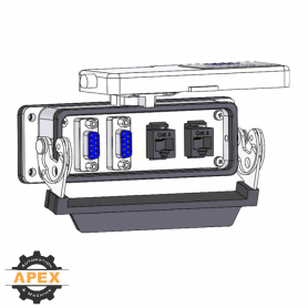 MENCOM | DB09-2-2RJ45-24 | Panel Interface Connector