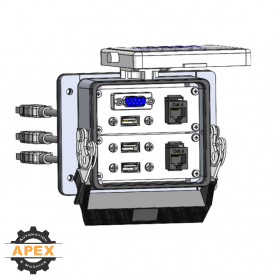 MENCOM | DB09-2RJ45-3USB-06-32 | PANEL INTERFACE CONNECTOR