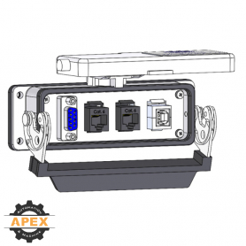 MENCOM | DB09-2RJ45-USB-BFAF-24 | PANEL INTERFACE CONNECTOR