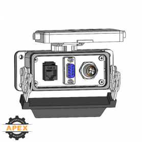 MENCOM | DB09-M12F3-RJ45-16 | Panel Interface Connector