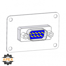 MENCOM | DB09M-PL06 | PANEL INTERFACE CONNECTOR
