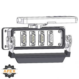 MENCOM | DB09MSC-3-DB9FSC-24LS | Panel Interface Connector