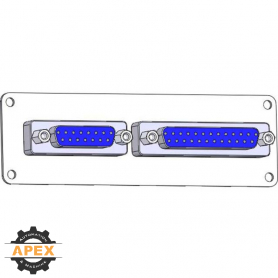 MENCOM | DB15-DB25-PL24 | PANEL INTERFACE CONNECTOR