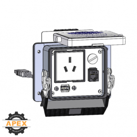 MENCOM | DCH1-RJ45-USB-03-32 | PANEL INTERFACE CONNECTOR