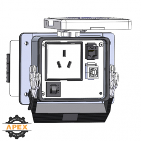 MENCOM | DCH1-RJ45-USB-BFAF-R-32 | PANEL INTERFACE CONNECTOR