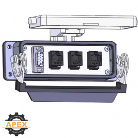 MENCOM | DDB15-3RJ45-24 | PANEL INTERFACE CONNECTOR