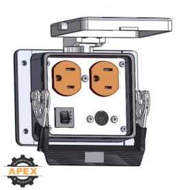 MENCOM | DHDP-8M-R-32 | PANEL INTERFACE CONNECTOR