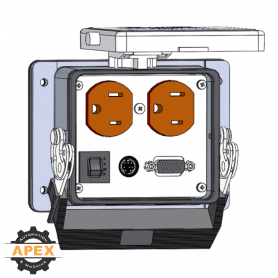 MENCOM | DHDP-DB9-8M-R-32 | PANEL INTERFACE CONNECTOR