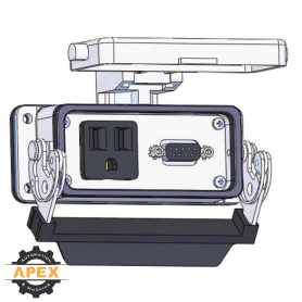 MENCOM | DHDP1-DB9-16LS | PANEL INTERFACE CONNECTOR
