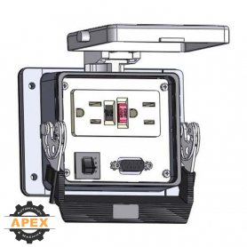 MENCOM | DHGF-DB9-R-32 | PANEL INTERFACE CONNECTOR