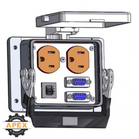 MENCOM | DP-2DB9-R-32 | PANEL INTERFACE CONNECTOR