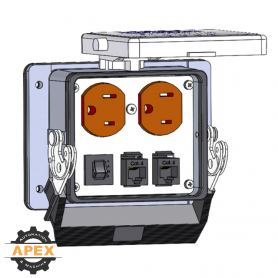 MENCOM | DP-2RJ45-6R-32 | PANEL INTERFACE CONNECTOR