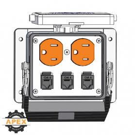 MENCOM | DP-3RJ45-32 | PANEL INTERFACE CONNECTOR