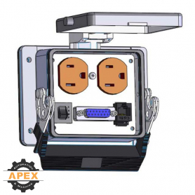 MENCOM | DP-DB15-RJ45-R-32 | PANEL INTERFACE CONNECTOR