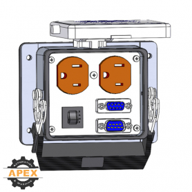 MENCOM | DP-DB9-DB9M-R-32 | PANEL INTERFACE CONNECTOR