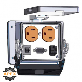 MENCOM | DP-DB9-PC9-RJ45-R-32 | PANEL INTERFACE CONNECTOR