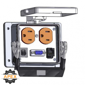 MENCOM | DP-DB9-RJ45-5R-32 | PANEL INTERFACE CONNECTOR