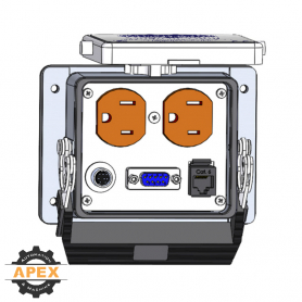 MENCOM | DP-DB9-RJ45-8M-32 | PANEL INTERFACE CONNECTOR