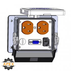 MENCOM | DP-DB9-RJ45-NR-32 | PANEL INTERFACE CONNECTOR