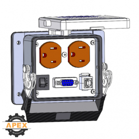 MENCOM | DP-DB9-USB-BFAF-R-32 | PANEL INTERFACE CONNECTOR