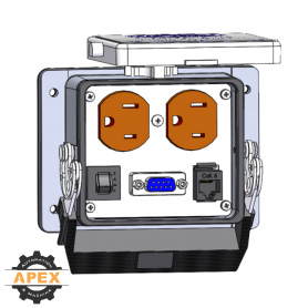 MENCOM | DP-DB9F-RJ45-R-32 | PANEL INTERFACE CONNECTOR