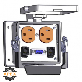 MENCOM | DP-DDB15-2RJ45-32 | PANEL INTERFACE CONNECTOR