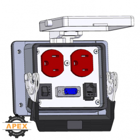 MENCOM | DP-DDB15-RJ45-R-32 | PANEL INTERFACE CONNECTOR