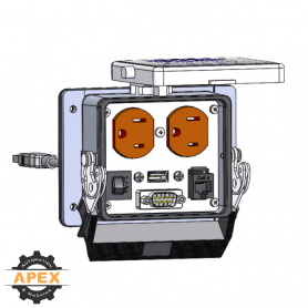 MENCOM | DP-MDB9-RJ45-USB-06-R-32 | INTERFACE CONNECTOR